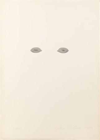 GIULIO PAOLINI<BR>Genova 1940<BR>"Senza titolo (Man Ray)" 1976
