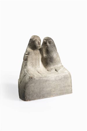 CLIZIA (MARIO GIANI)<BR>Torino 1923 - 2000<BR>"Figure femminili", (c. 1970)