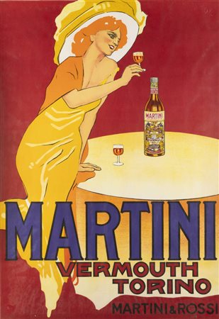 MARCELLO DUDOVICH<BR>Trieste 1878 - 1962 Milano<BR>"Martini Vermouth Torino" 1959