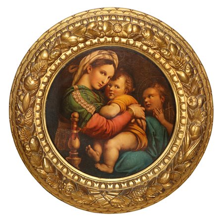 Madonna della seggiola, da Raffaello, fine 19°/20° secolo