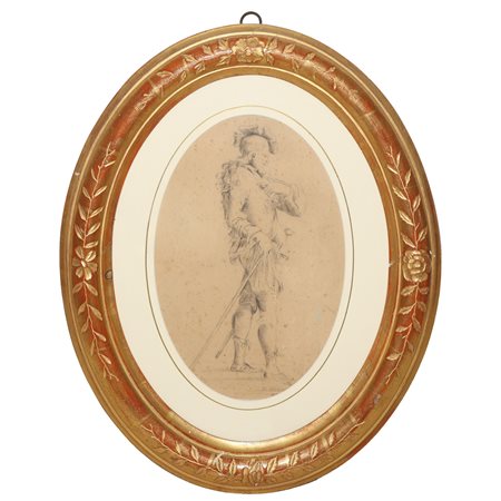 Cavaliere con spada e bastone