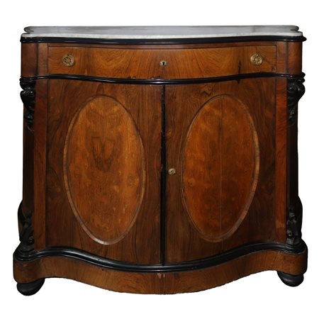 Etagere con piano in marmo, 19° secolo