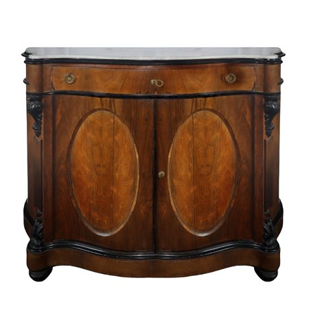 Etagere con piano in marmo, 19° secolo