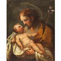 S.Giuseppe con bambino, fine 17° secolo