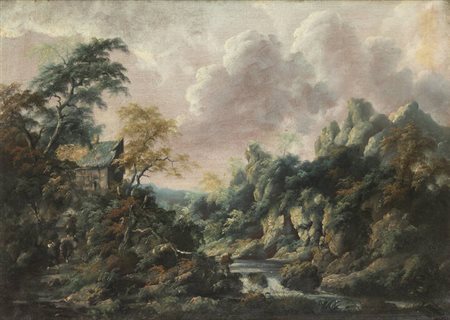 PITTORE ANONIMO DEL XIX SECOLO<BR>"Paesaggio"