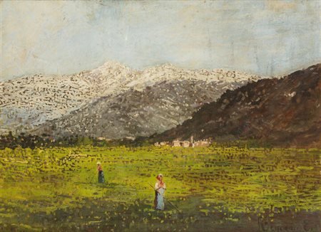 REYCEND ENRICO (attribuito)<BR>"Paesaggio montano"