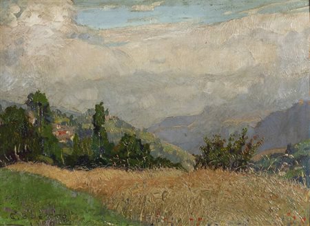GIULIO BOETTO<BR>Torino 1894 - 1967<BR>"Paesaggio" 1920