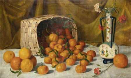 PITTORE NON IDENTIFICATO<BR>"Natura morta con agrumi" 1912