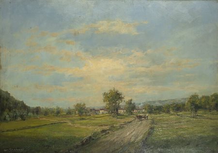 MARIO GHEDUZZI<BR>Crespellano (BO) 1891 - 1970 Torino<BR>"Paesaggio"