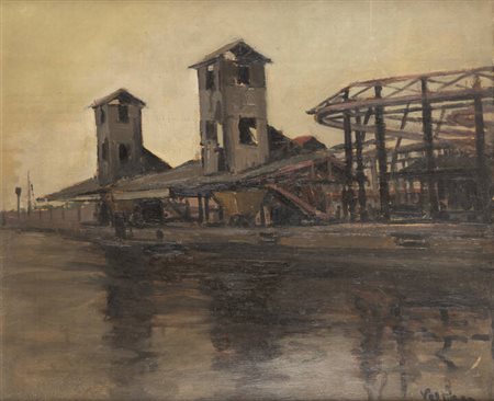 FELICE VELLAN<BR>Torino 1889 - 1976<BR>"Venezia" 1926