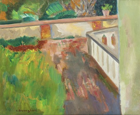 CESARE BREVEGLIERI<BR>Milano 1902 - 1948<BR>"Studio di case"