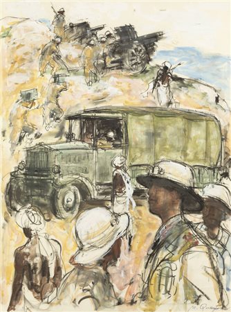 MASSIMO QUAGLINO<BR>Refrancore (AT) 1899 - 1982 Torino<BR>"Nelle colline"