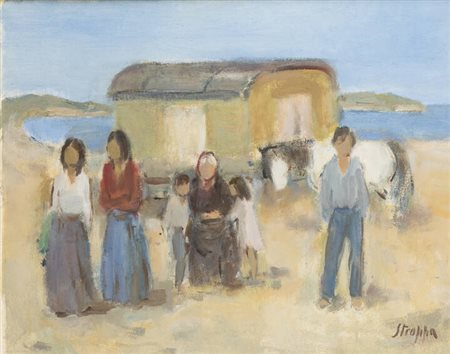 LEONARDO STROPPA<BR>Torino 1900 - 1991<BR>"Carovana"