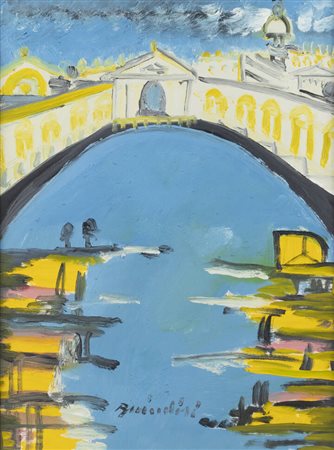 REMO BRINDISI<BR>Roma 1918 - 1996 Milano<BR>"Ponte di Rialto"
