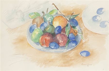 ETTORE FICO<BR>Piatto Biellese (VC) 1917 - 2004 Torino<BR>"Natura morta"