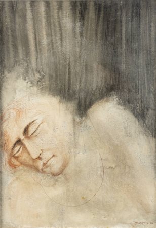 GIOVANNI MACCIOTTA<BR>Torino 1927 - 1993 Coassolo (TO)<BR>"Figura" 1962