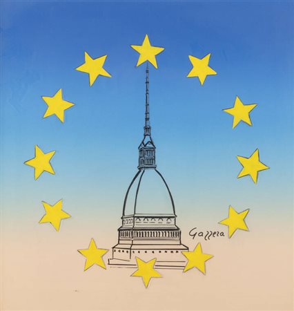 ROMANO GAZZERA<BR>Ciriè (TO) 1908 - 1985<BR>"I Comuni d'Europa a Torino" n. 2