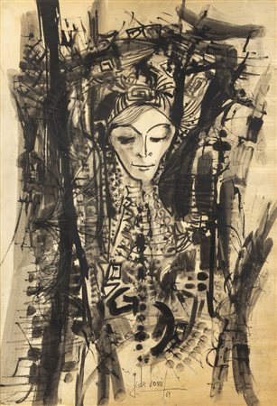 GUIDO DE BONIS<BR>Torino 1931 - 2009<BR>"Figura" 1961