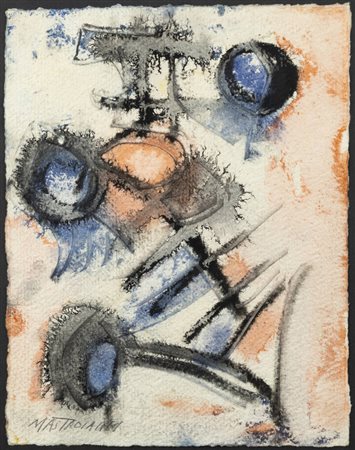 UMBERTO MASTROIANNI<BR>Fontana Liri (FR) 1910 - 1998 Marino (Roma)<BR>"Composizione"