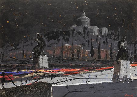 CLAUDIO FASSIO<BR>Santa Caterina di Rocca d'Arazzo (AT) 1946<BR>"Ponte Vittorio" 1996