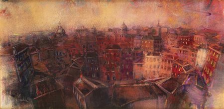 CARLO ROSELLI<BR>Roma 1939<BR>"Tetti di Roma"