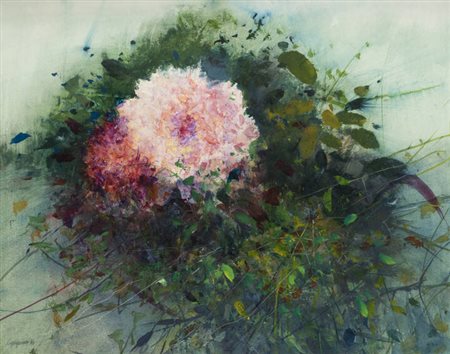 RENZO VESPIGNANI<BR>Roma 1924 - 2001<BR>"Fiore" 1996