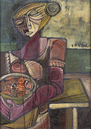 VITTORIO MARIA DI CARLO<BR>"La pescatrice" 1971