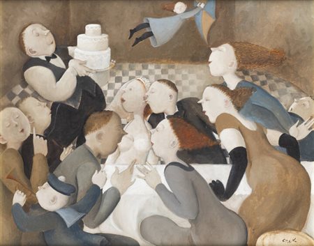 MARTA CZOK<BR>Beirut (Libano) 1947<BR>"Ricevimento"