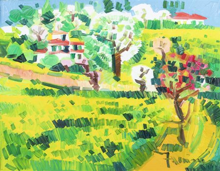 ATHOS FACCINCANI<BR>Peschiera del Garda 1951<BR>"Paesaggio" 1996