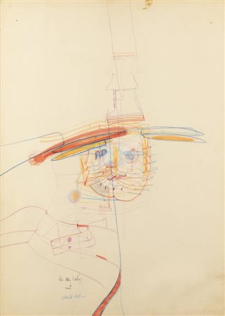 BEPPE DEVALLE<BR>Torino 1940 - 2013<BR>"Senza titolo", 1962