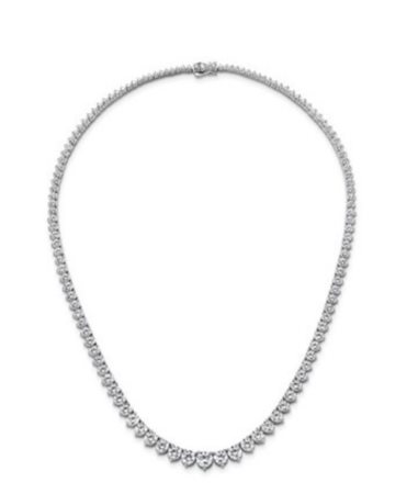 COLLANA IN ORO TIPO TENNIS CON DIAMANTI LAB GROWN A SCALARE 21,5 GRAMMI - 202/W GRADUATING