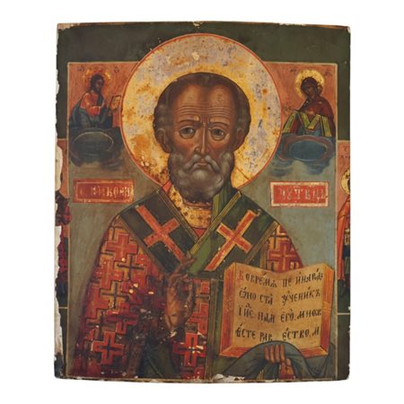 Icona su tavola raffigurante San Nicola