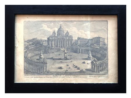 After Giuseppe Vasi e Giovanni Battista Piranesi, Basilica di S. Pietro in Vaticano in Roma