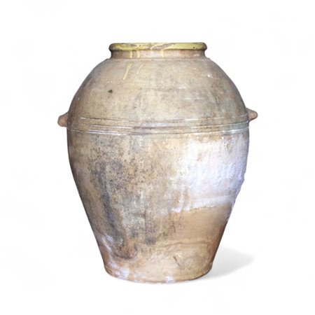Piccolo orcio in terracotta, con due anse laterali