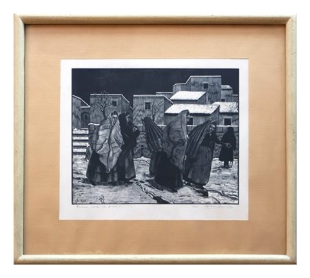 Battista Ardau Cannas (1893-1984), Prima neve in paese