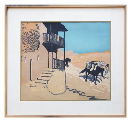 Giuseppe Biasi da Teulada (Sassari, 1885 - Andorno Micca, 1945), In paese a Fonni