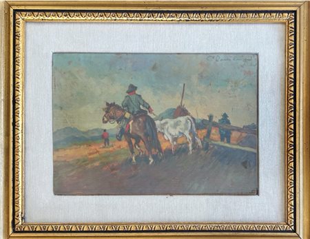 Carlo Domenici (Livorno, 1897 - Portoferraio 1981) (attribuito),Buttero