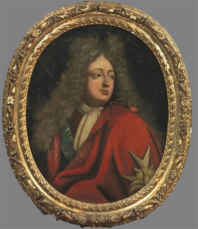 Scuola francese, sec. XVIIIRITRATTO DI NOBILUOMOolio su tela ovale, cm 74x59