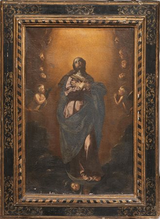 Scuola napoletana, sec. XVIIIL'IMMACOLATA CONCEZIONEolio su tela, cm...