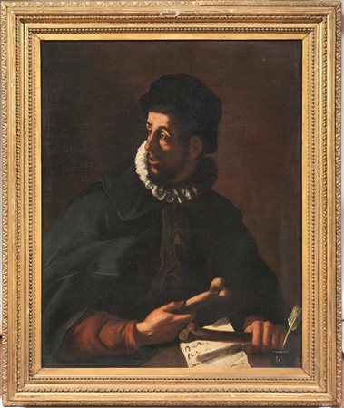 Attribuito a Gregorio Preti(Taverna 1603-Roma 1672)RITRATTO DI UN ANATOMISTA...