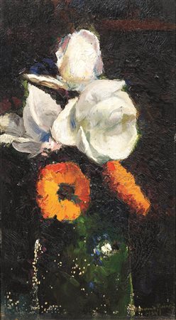 Gianni Maimeri (Varano Borghi 1884 - Milano 1951) VASO DI FIORI olio su...