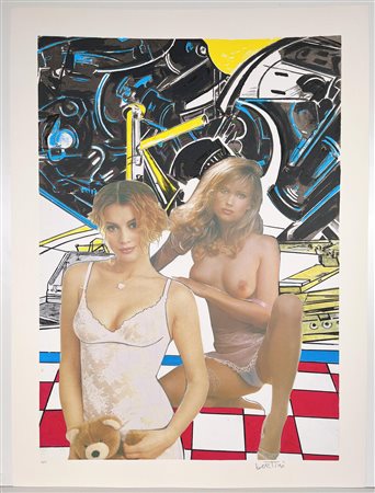 GIANNI BERTINI, 107,5 x 87,5 cm, Le bambole n.2 Serigrafie stampate a 8...