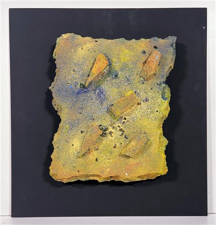 RENZO NUCARA, 28 X 23 cm, ”Reperto” Poliuretano, pigmenti, granulati...