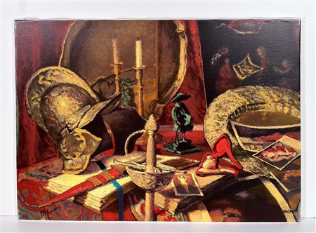 GIOVANFRANCESCO GONZAGA, 50 X 70 cm, serigrafia su tela - esemplare 192/250