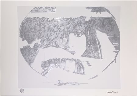 GIOSETTA FIORONI, 70 X 100 cm, “Doppio Liberty Silver” Serigrafia...