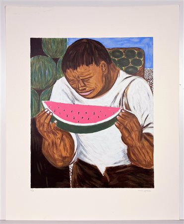 GIUSEPPE MIGNECO, 80 X 65 cm, Litografia su carta