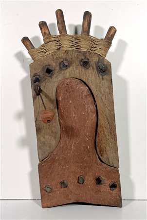 GIUSEPPE AMADIO, 36 X 14 X 18 cm, ”ORACOLO - UCCELLO N.74" scultura in legno...