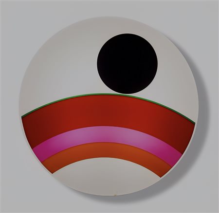 EUGENIO CARMI, diametro 60 cm spessore 10 cm, “ Segnale Immaginario Elettrico...