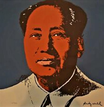 ANDY WARHOL, 60 x 60 cm, lotto di 2 grafiche Flowers 1354/2400 Mao 1683/2400...