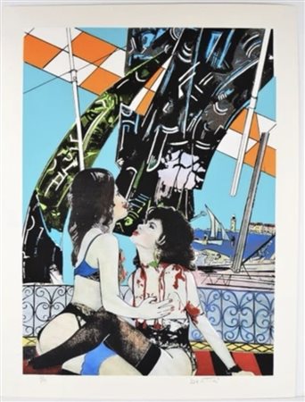 GIANNI BERTINI, 86,4 X 68,6 cm, serigrafia su carta titolo Le vittime di...